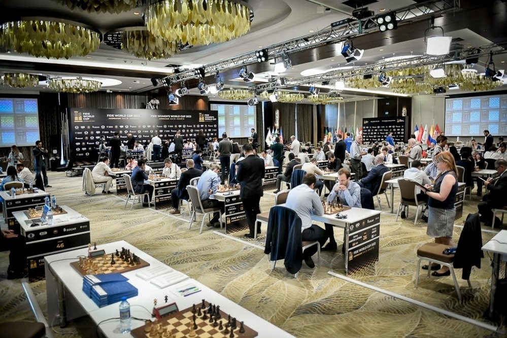 Four Azerbaijani chess players succeed in FIDE World Cup 2023 Round 2 Tiebreaks