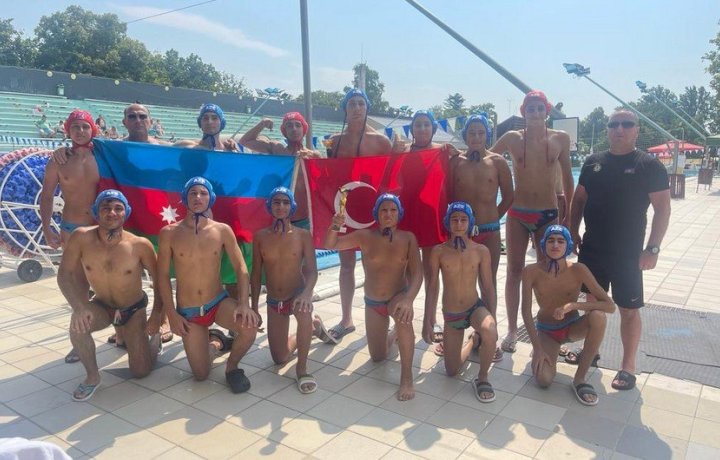Azərbaycanın su polosu yığması beynəlxalq turnirdə bürünc medal qazanıb