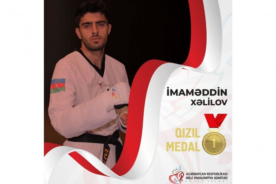 Taekvondoçumuz Avropa Paralimpiya Çempionatında qızıl medal qazanıb