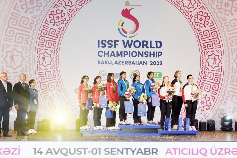 Dünya çempionatı: pnevmatik tüfəngdən atəş üzrə yarışda Çin idmançıları fərqləniblər - FOTO