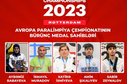 Azərbaycan paraatletləri Avropa çempionatını 13 medalla başa vurublar