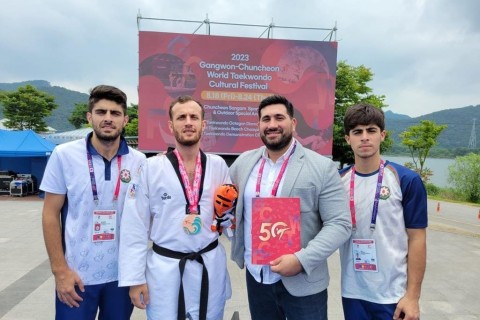 Azərbaycanın daha bir taekvondoçusu beynəlxalq turnirdə medal qazanıb - FOTO