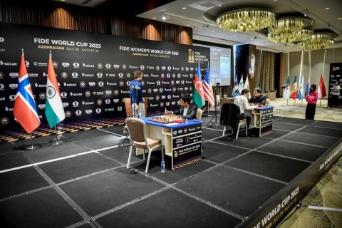 Bakıdakı Dünya Kubokunda maraqlı anlar - FOTO