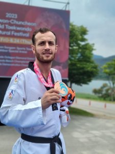 Azərbaycanın daha bir taekvondoçusu beynəlxalq turnirdə medal qazanıb - FOTO