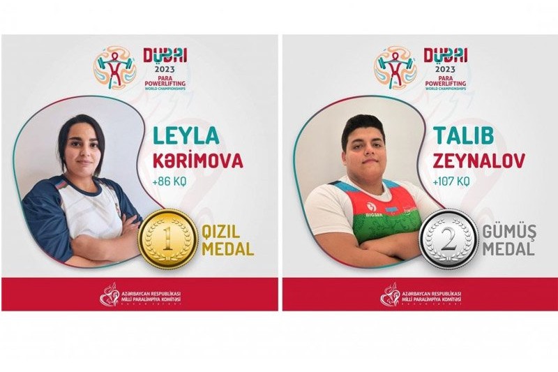 Azerbaijani Para powerlifters claim medals at World Championships in UAE
