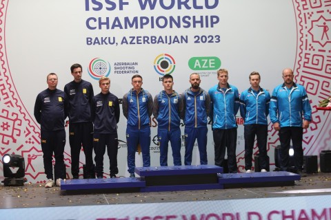 Dünya çempionatı: Ukraynadan olan atıcı qızıl medal qazanıb - FOTO