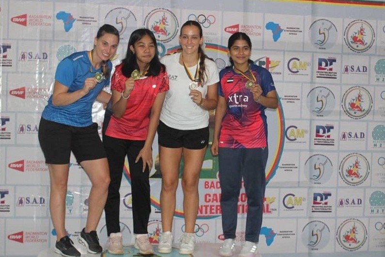 Azerbaijani badminton player won a gold medal - PHOTO