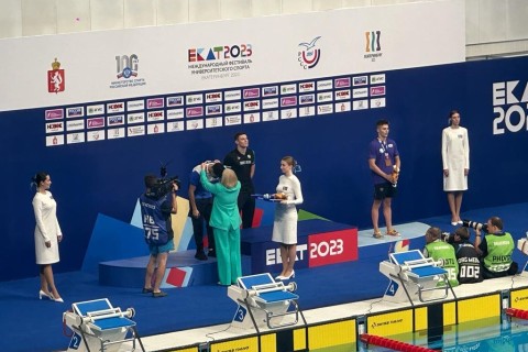 Azerbaijani swimmer won a silver medal - PHOTO