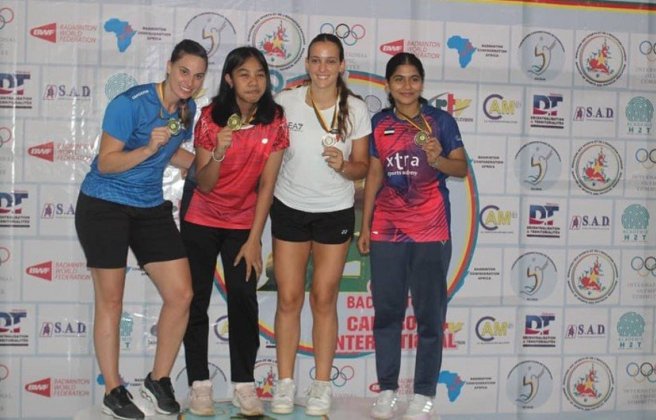 Azerbaijani badminton player won a gold medal - PHOTO