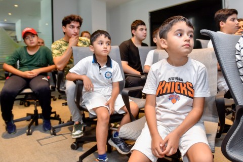 Nicat Abasov yeniyetmələrlə görüşüb - FOTO