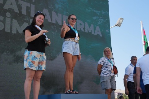 Swimming competition in Mingachevir - PHOTO