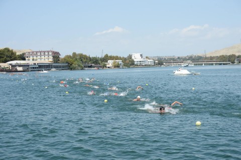 Swimming competition in Mingachevir - PHOTO