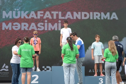 The winners of the relay race at the Azerbaijan triathlon championship have been determined - PHOTO