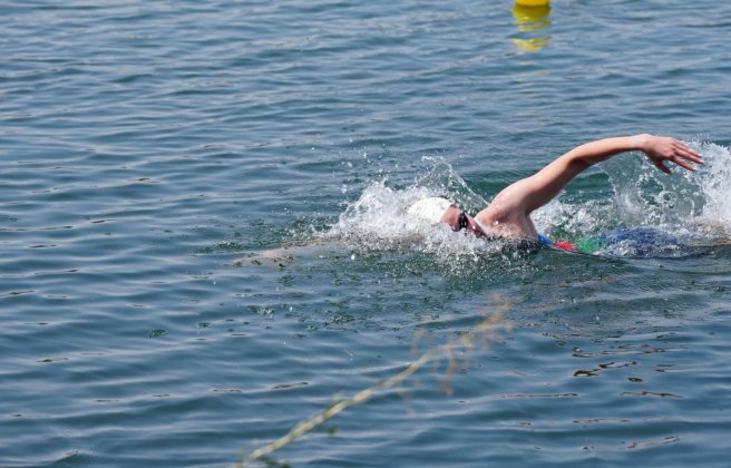Swimming competition in Mingachevir - PHOTO