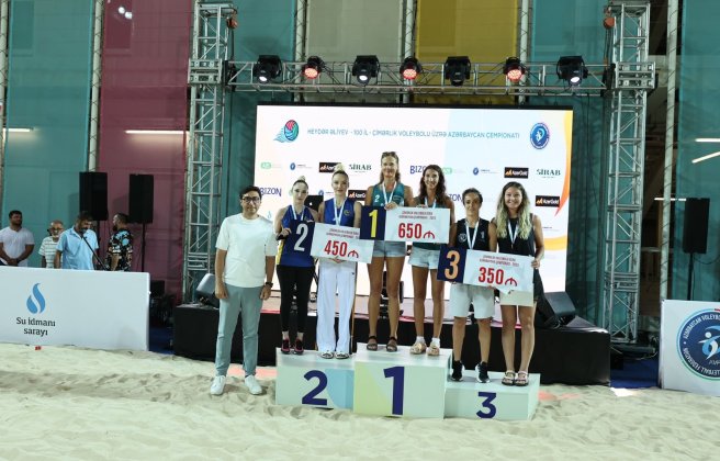 Çimərlik voleybolu üzrə Azərbaycan çempionatına yekun vurulub - FOTO