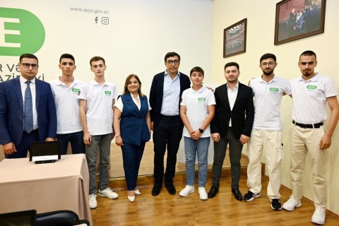 Farid Gayibov met with young people who participated in international events - PHOTO