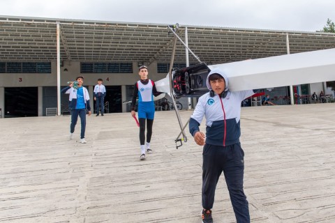 Azerbaijan rowing championship is held in Mingachevir - PHOTO