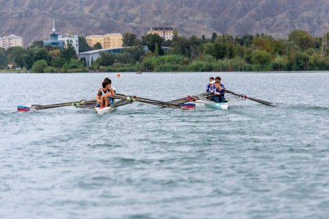 Azerbaijan rowing championship is held in Mingachevir - PHOTO