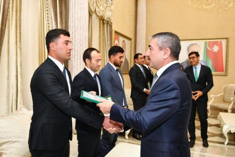 The Azerbaijani national team, which won a silver medal at the European Championship, was awarded - PHOTO