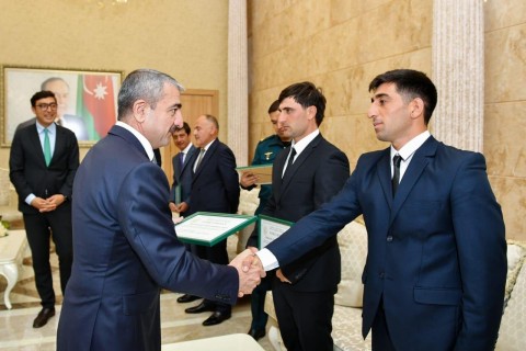 The Azerbaijani national team, which won a silver medal at the European Championship, was awarded - PHOTO