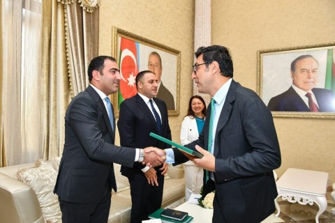 The Azerbaijani national team, which won a silver medal at the European Championship, was awarded - PHOTO