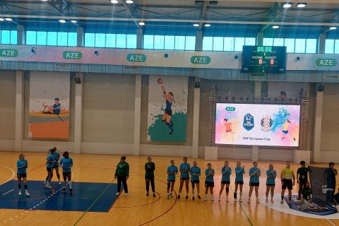 Avropa Kuboku: "Kür" Mingəçevirdə ilk oyununu keçirib - VİDEO - FOTO