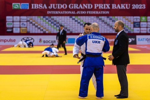 Цвет паралимпийского дзюдо выступает в Баку - ФОТО