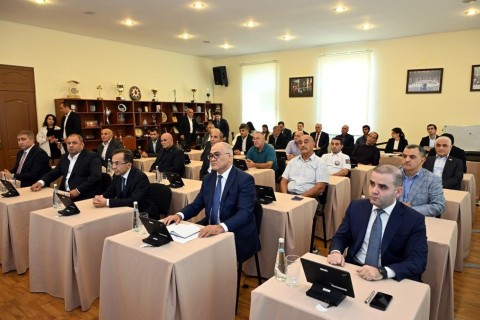 The new president of the Azerbaijan Weightlifting Federation - PHOTO