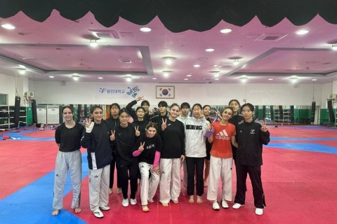 Azerbaijani national Taekwondo team is training in South Korea