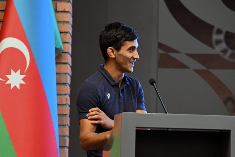 Farid Gayibov met with athletes who successfully represented Azerbaijan and their coaches - PHOTO