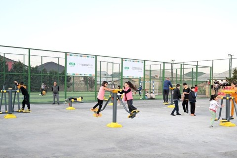 Sports zone "Saglam Mahalla" has been put into use in Khojahasan settlement - PHOTO