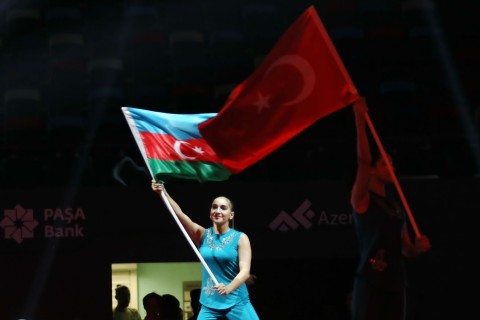 Bakıda kəmər güləşi üzrə Avropa çempionatının açılışı olub - FOTO