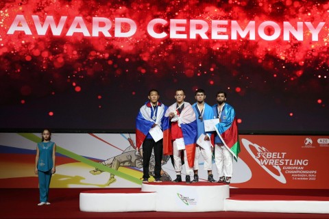 Azerbaijani Belt Wrestlers got 30 medals in the European Championship - PHOTO