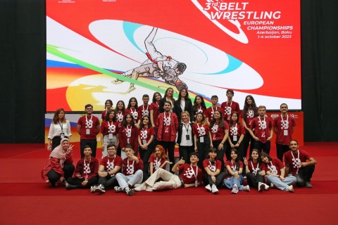 Azerbaijani Belt Wrestlers got 30 medals in the European Championship - PHOTO