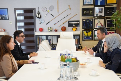 Farid Gayibov received the Deputy Minister of Youth and Sports of Turkey - PHOTO