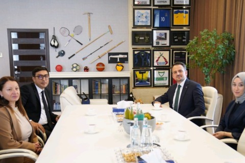 Farid Gayibov received the Deputy Minister of Youth and Sports of Turkey - PHOTO