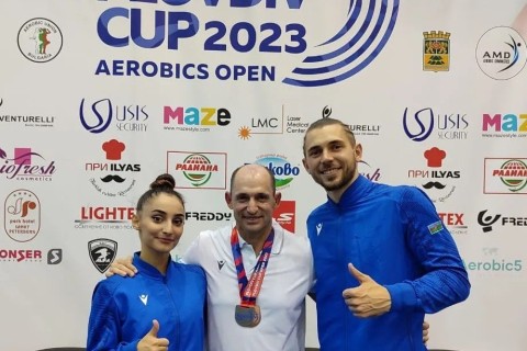 Azerbaijani gymnasts won two medals in the "Plovdiv Cup" - PHOTO