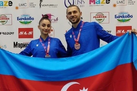 Gimnastlarımız “Plovdiv kuboku”nda iki medal qazanıblar - FOTO