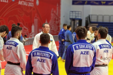 Azerbaijan national team prepared for the European Championship in Kazakhstan - PHOTO