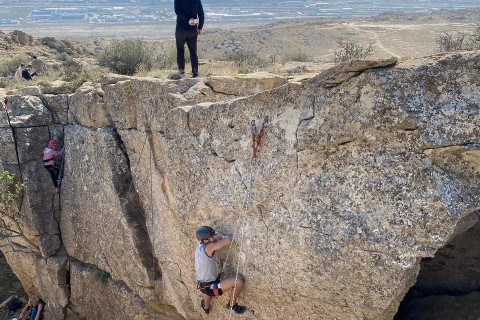 На Абшероне прошел Открытый фестиваль по скалолазанию - ФОТО