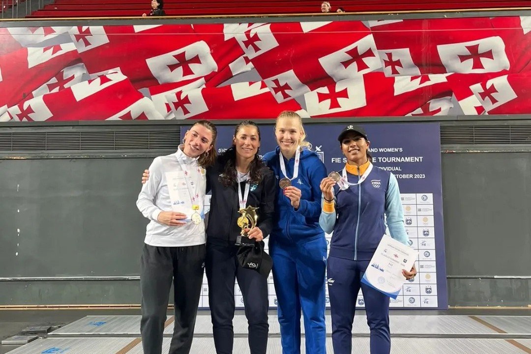 Azerbaijani fencer won a bronze medal at the "Satellite" tournament - PHOTO
