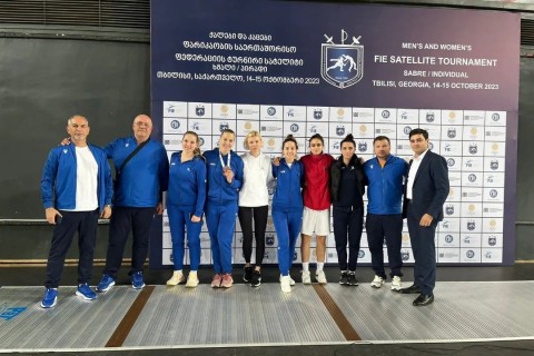 Azerbaijani fencer won a bronze medal at the "Satellite" tournament - PHOTO