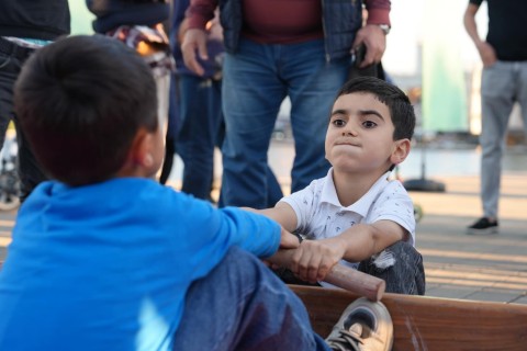 "İdman hamı üçün": Sakinlər bu dəfə mas-reslinq qaydalarını öyrəniblər - FOTO