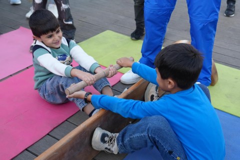 "İdman hamı üçün": Sakinlər bu dəfə mas-reslinq qaydalarını öyrəniblər - FOTO