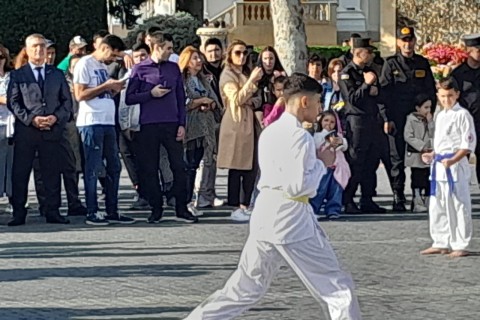 Bakı bulvarında karate seminarı keçirilib - VİDEO - FOTO
