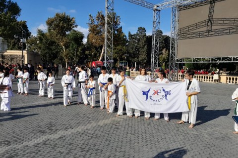 Bakı bulvarında karate seminarı keçirilib - VİDEO - FOTO