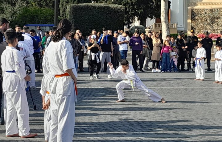 A karate seminar was held on Baku Boulevard - VIDEO - PHOTO
