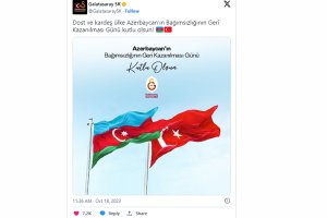"Galatasaray" congratulated Azerbaijan - PHOTO