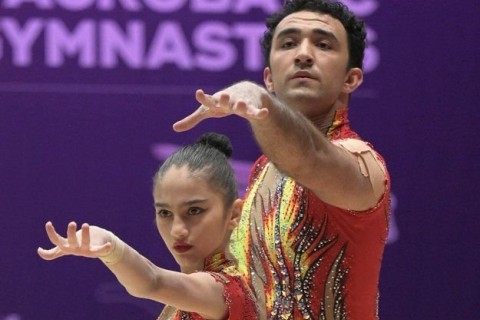 Двойная победа азербайджанских акробатов на ЕВРО