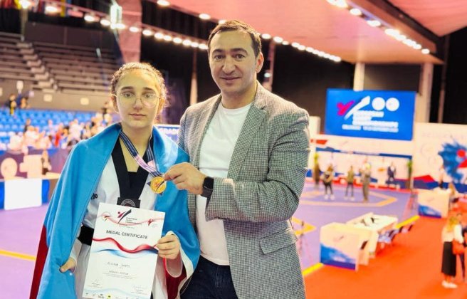 Юная азербайджанская тхэквондистка выиграла первенство Европы